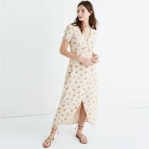 Madewell Magdalena Silk Wrap Maxi Dress size 0